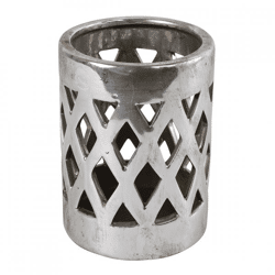 Countryfield Teelichthalter Dassel M silber 16 cm