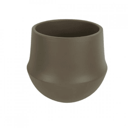 D&M Depot Fusion Flower Pot, Dark Brown, 17 cm