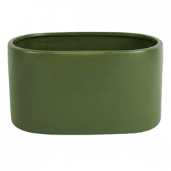 D&M Depot Oval Basic Flower Pot, Khaki, 26 cm