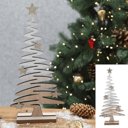 Decorative wooden spiral tree, L, approx. 30cmH
