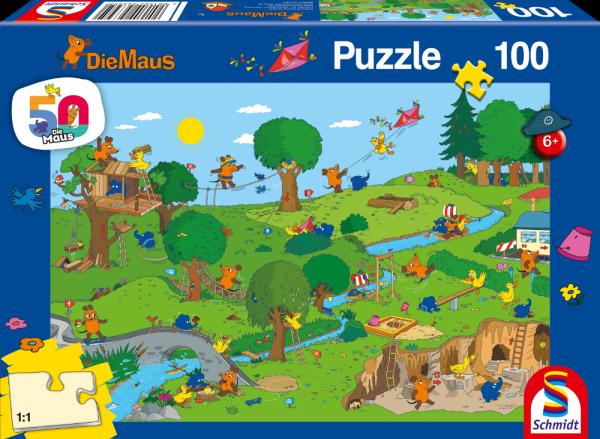 The Mouse - In the play park, 100 piece puzzle