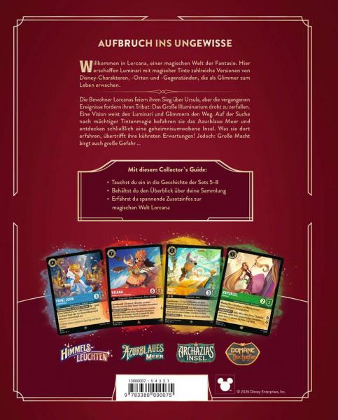 Disney Lorcana - Der offizielle Collector's Guide Sets 5-8 - Buch