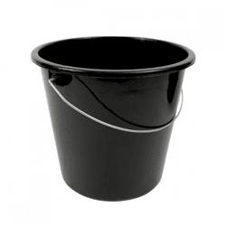 Emmer 5 liter zwart
