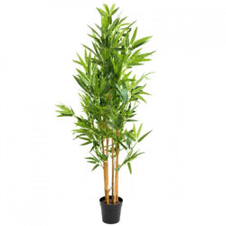 Everlands Kunstpflanze „Bamboo“ im Topf, 140 cm