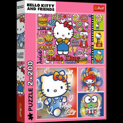 Hello Kitty and Friends - Puzzle 2 x 200 Teile