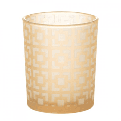 J-Line Teelichthalter Square beige 12,5 cm