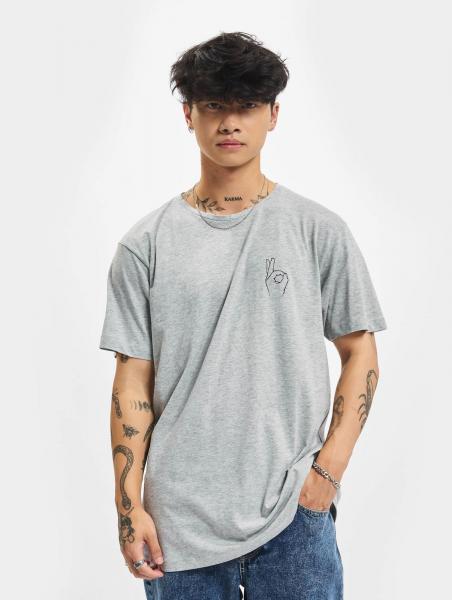 l&auml;ssiges Mister Tee Herren T-Shirt 180 g/m&sup2; mit Baumwolle Grau