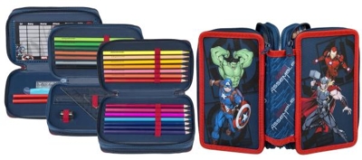 Marvel Avengers  - Tripledecker, gefülltes Schüleretui