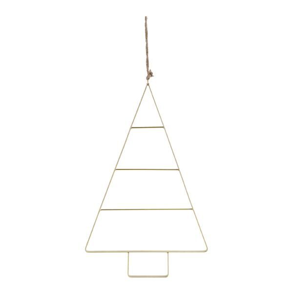 Metall H&auml;nger Tannenbaum gold, ca.27x45cmH