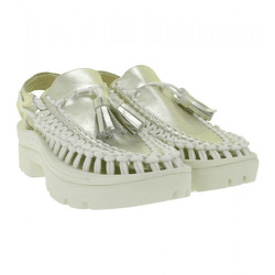 Moderne KEEN UNEEK PLT Tassel Unisex Leder Plateau-Sandalen – Stylische Freizeitsandalen mit innovativem Zwei-Kordel-Design 1030338 Champ