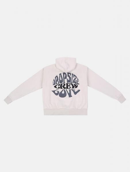 moderner Dropsize Herren Hoodie Oversize mit Baumwolle Grau