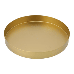 Platte, gold, matt, ca. 25cmD