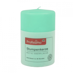 Profissimo stumpfe Kerze grün 8 x 12 cm