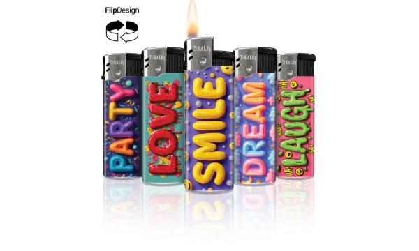 Soft Mood - Flip motif lighter assortment - 50 piece display