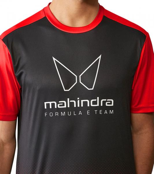 sportliches Formula E Mahandra Racing Herren Rundhals-Shirt nachhaltiges Sport-Trikot 701229002 001 Schwarz/Rot