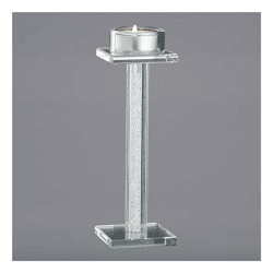 Teelichtleuchter Kristal, M ca 19cm hoch