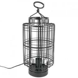 Table lamp Kyle EU plug black 48 cm