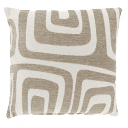 Unique Living Kissen „Dulce“ taupe 45 x 45 cm