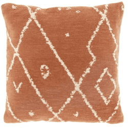 Unique Living Kissen „Tobi“ in der Farbe Camel, 45 x 45 cm