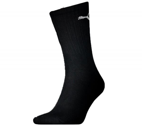 7 Paar PUMA schlichte Sport-Socken Baumwoll-Socken Tennis-Socken lange Str&uuml;mpfe 701222094 003 Schwarz