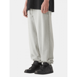 Comfortable MJ Gonzales Men's Jeans with Drawstring Pockets, 460 g/m², Cotton Blend, Gray