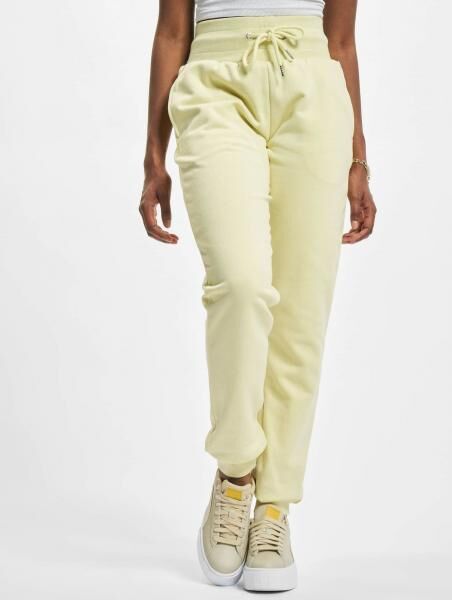 bequeme Urban Classics Damen Hose Kordelzug Taschen 300 g/m&sup2; Pastell-Gelb