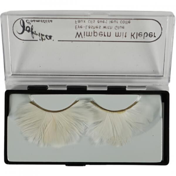 Jofrika Kosmetik künstliche Wimpern Federn weiß 9,5 cm B-Wahl