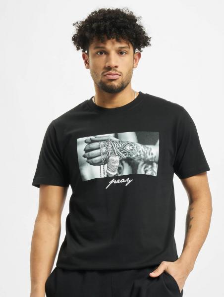 l&auml;ssiges Mister Tee Herren T-Shirt 180 g/m&sup2; mit Baumwolle Schwarz