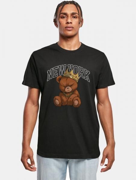 l&auml;ssiges Mister Tee Herren T-Shirt 200 g/m&sup2; mit Baumwolle Schwarz
