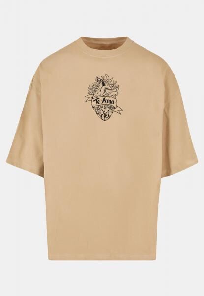 l&auml;ssiges POD Herren T-Shirt 220 g/m&sup2; mit Baumwolle Beige