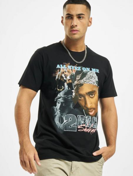 modernes Merchcode Herren T-Shirt 180 g/m&sup2; aus reiner Baumwolle Kurzarm-Shirt Schwarz