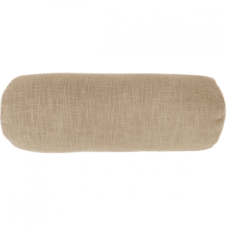 Tiseco bolster pillow Cotton Slub sand 15 x 45 cm