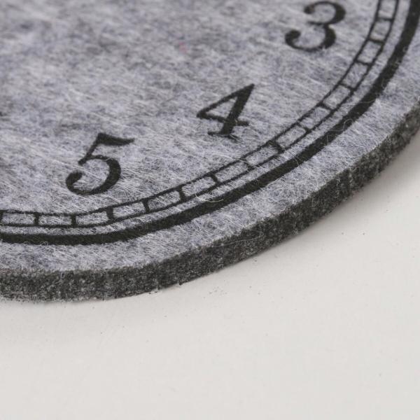 Boltze Untersetzer „Uhr“, 10 cm, 2 verschiedene Designs, 4 Stück