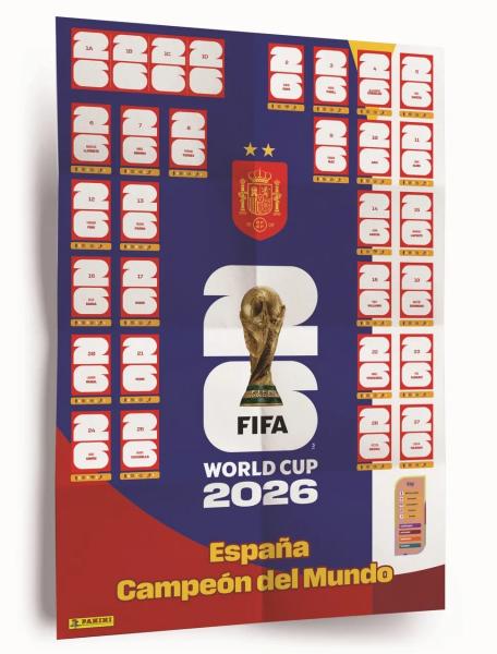 FIFA World Cup 2026&trade; Official Winner Poster &ndash; Complete Set Panini - Offizielle Stickerkollektion 
