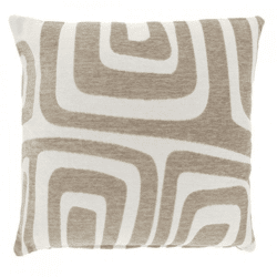 Unique Living kussen Dulce taupe 45 x 45 cm