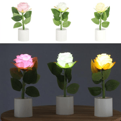LED Rose, 3/s, ca. 17cmH
