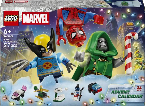 LEGO&reg; 76340 Super Heroes Marvel - Adventskalender 2026 (317 Teile)