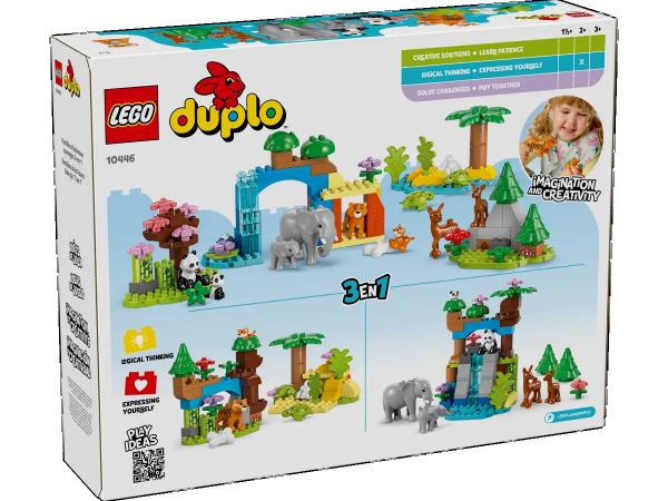 LEGO&reg; DUPLO&reg; Stadt 10446 - Wildtier-Familien 3-in-1-Set (92 Teile)