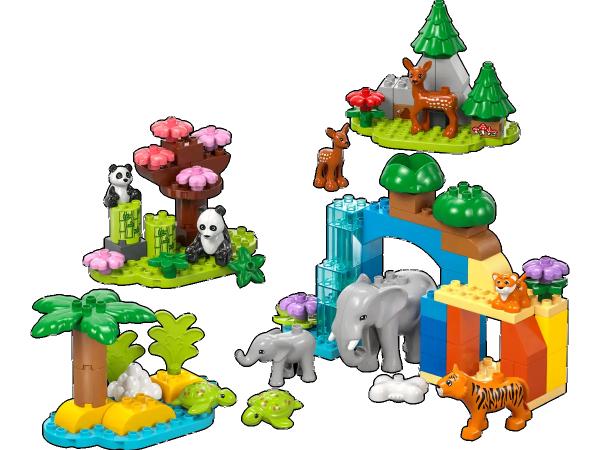LEGO&reg; DUPLO&reg; Stadt 10446 - Wildtier-Familien 3-in-1-Set (92 Teile)