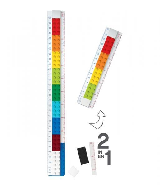 LEGO&reg; Lineal zum Selberbauen mit Legofigur