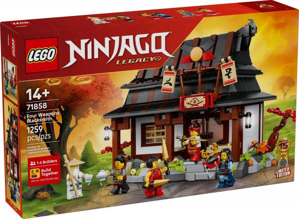 LEGO&reg; NINJAGO - 15-j&auml;hriges Jubil&auml;um der Vier-Waffen-Schmiede (1259 Teile)