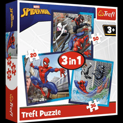Marvel Spiderman - Puzzle 3in1 20-50 Teile