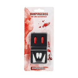 Vampirzähne mit 2 Blutkapseln, Set