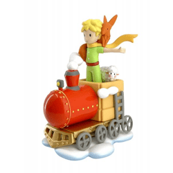 The Little Prince and his friends on the train - collectible figure