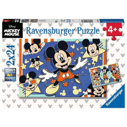 Disney Mickey Mouse: Film ab! - Puzzle 2x24 Teile