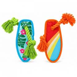 Hundespielzeug Surfbrett, quietschend, 26 cm, 2 Stück, sortiert