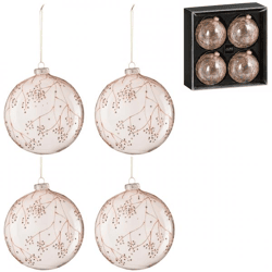 J-Line Glass Christmas Ornaments 