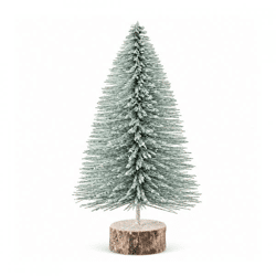 J-Line Weihnachtsbaum, glitzernd, grün/silberfarben, 30 cm