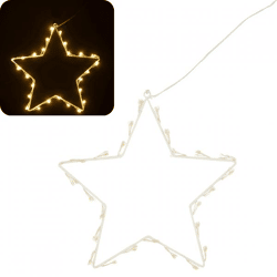 J-line Star with LED Lighting, EU Plug, IP44, 30 cm