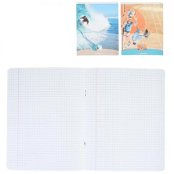Aurora-Heft „Splendid“ A5+ 5 mm kariert, 18 Blatt, 2 verschiedene Designs